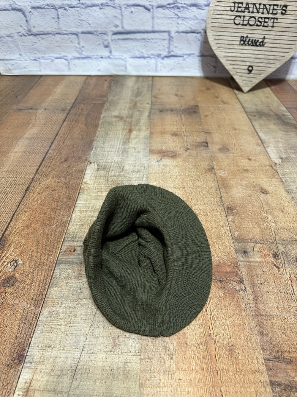 Mil-Tec by Sturm Olive Green 100% Wool Jeep Cap / Watch Cap with Brim US Army St - Picture 4 of 10